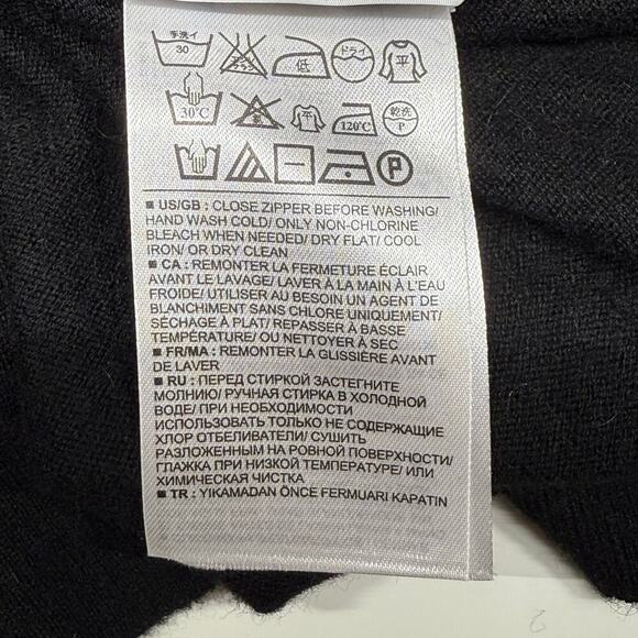 Banana Republic | Boat Neck Zipper Sides Long Sleeve | Black | Small - Picture 9 of 16